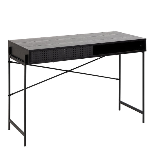 Cote | Furniture Angus Office Desk with Sliding Door - Black Angus, Dressing Tables & Desks 90A0000090079