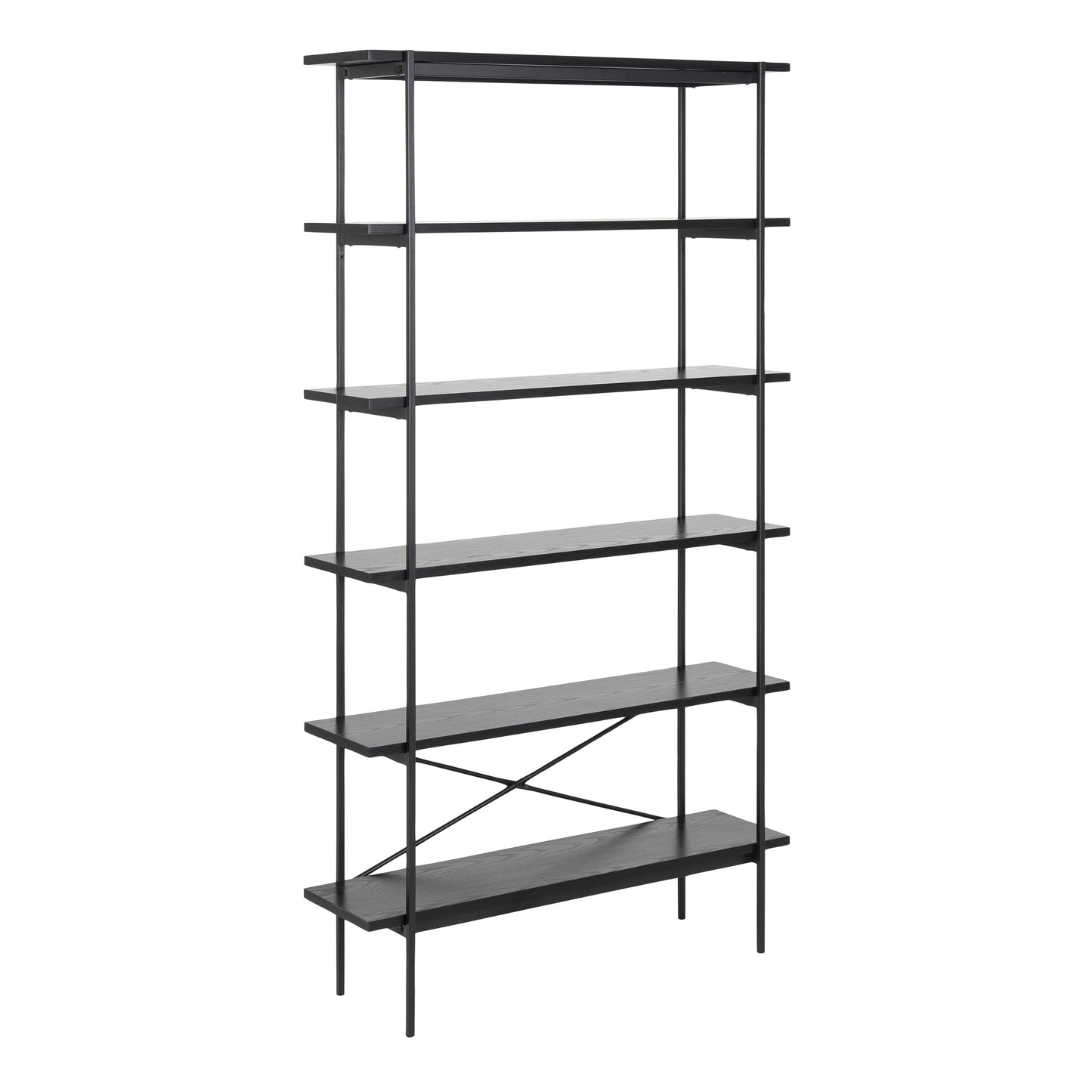 Cote | Furniture Angus Bookcase with 5 Shelves - Black Angus, Bookcases 90A0000090081