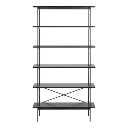 Cote | Furniture Angus Bookcase with 5 Shelves - Black Angus, Bookcases 90A0000090081