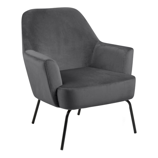 Cote Furniture |  Melissa Lounge Chair - Dark Grey Melissa, Accent Chairs & Armchairs 90A0000090653