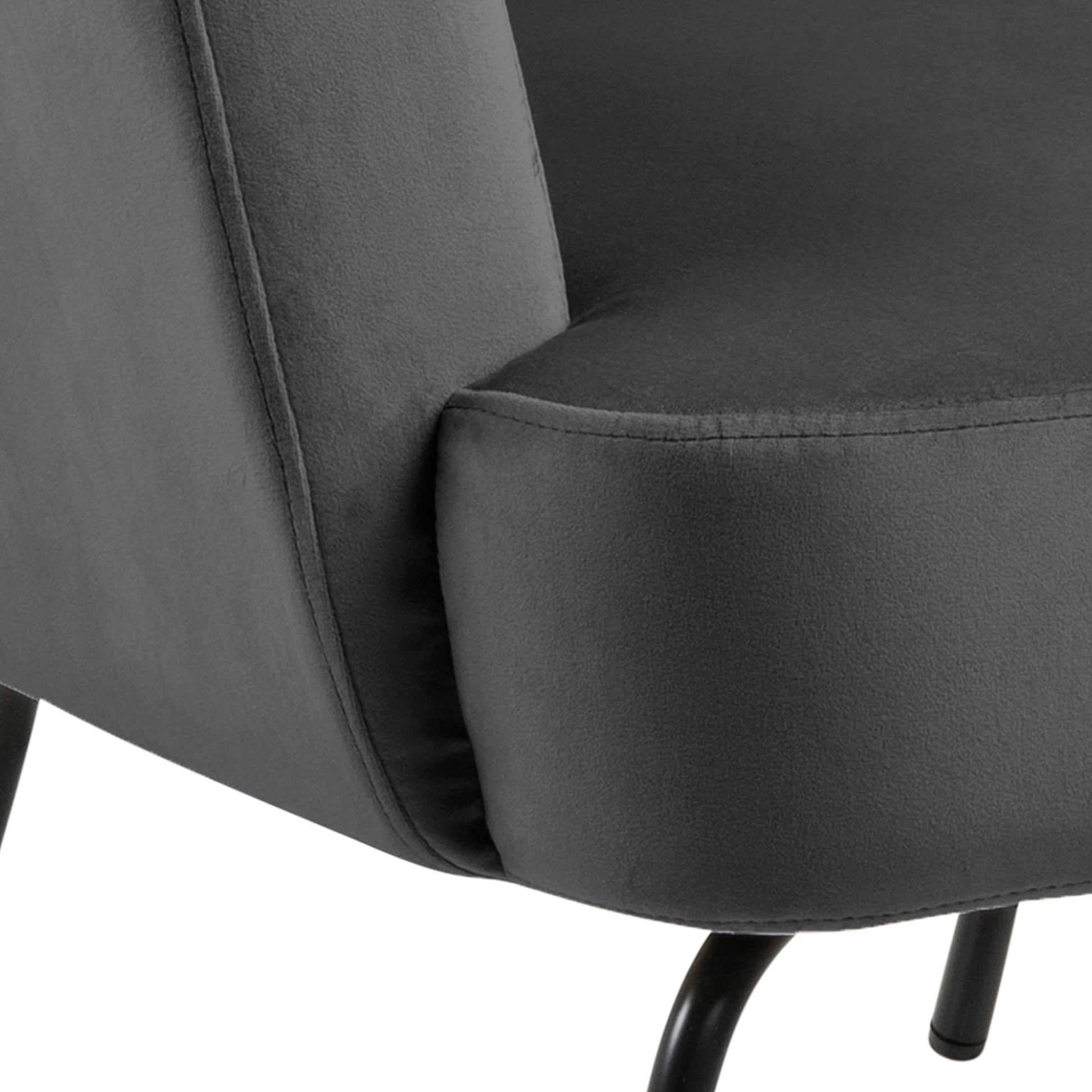 Cote | Furniture Melissa Lounge Chair - Dark Grey Melissa, Accent Chairs & Armchairs 90A0000090653