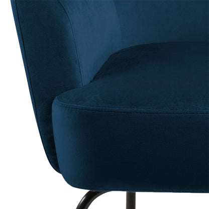 Cote | Furniture Melissa Lounge Chair - Navy Blue Melissa, Accent Chairs & Armchairs 90A0000090654