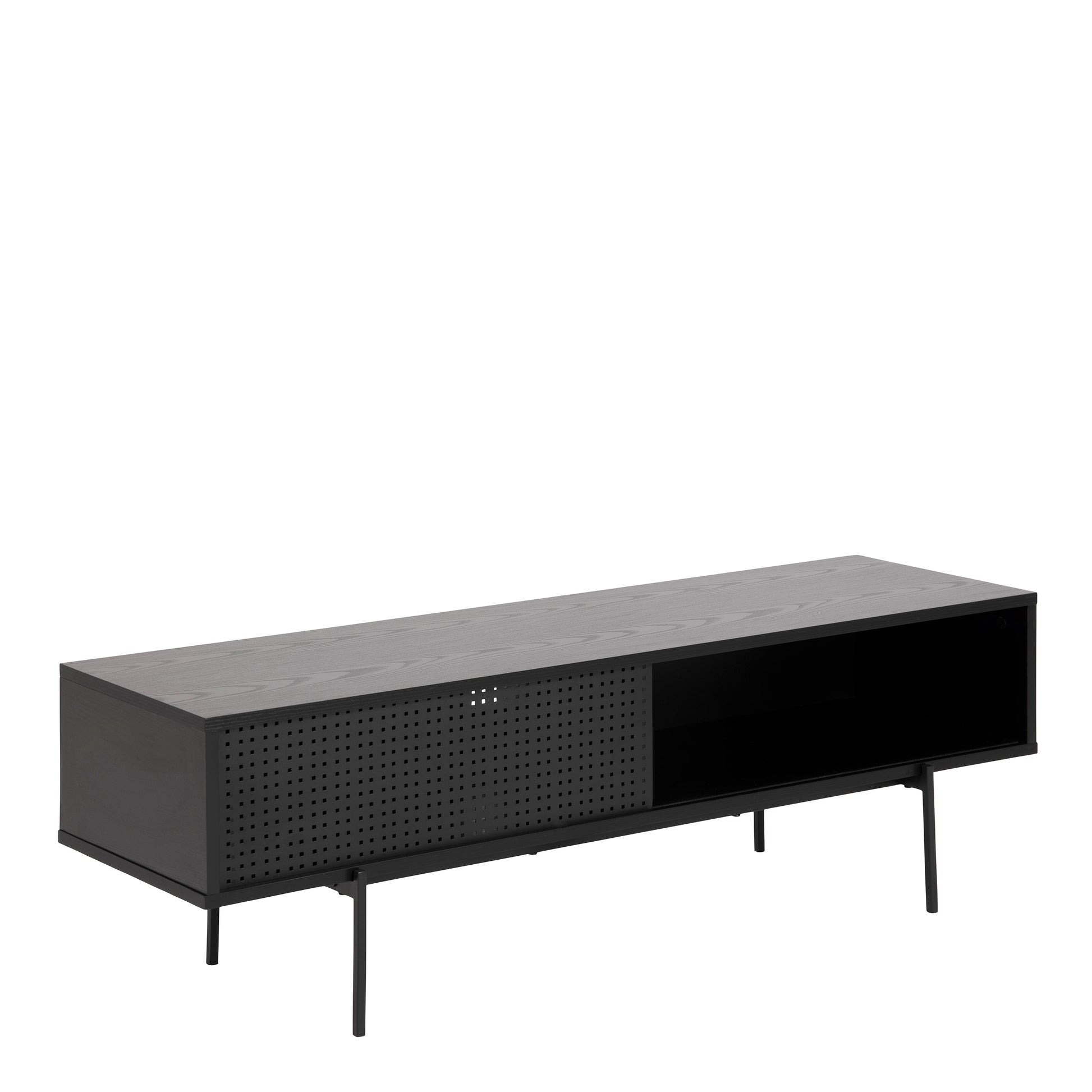 Cote | Furniture Angus TV Unit with 1 Sliding Door - Black Angus, TV Stands 90A0000090711