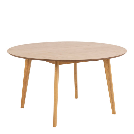 Cote | Furniture Roxby 4 Seater Dining Table, Round (140x76cm) - Oak Roxby, Dining Tables 90A0000091519