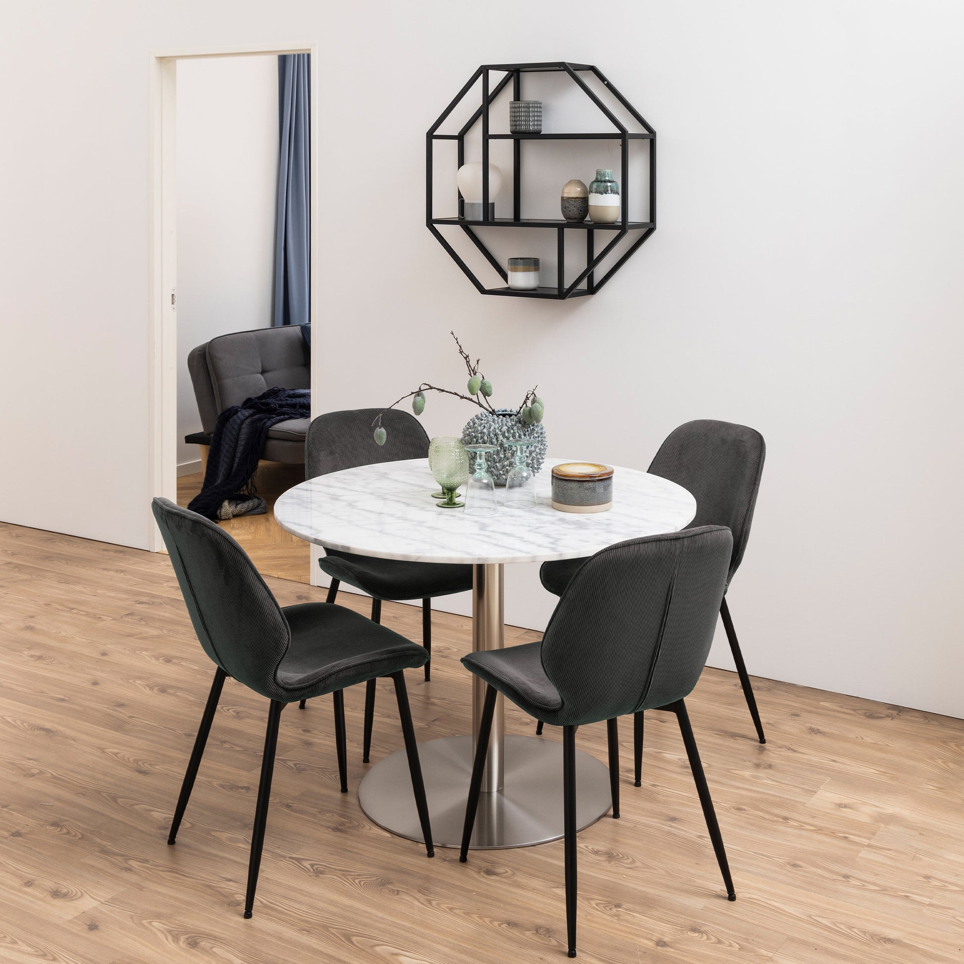 Cote | Furniture Femke Dining Chairs - Anthracite (Set of 4) Femke, Dining Chairs 90A0000092611