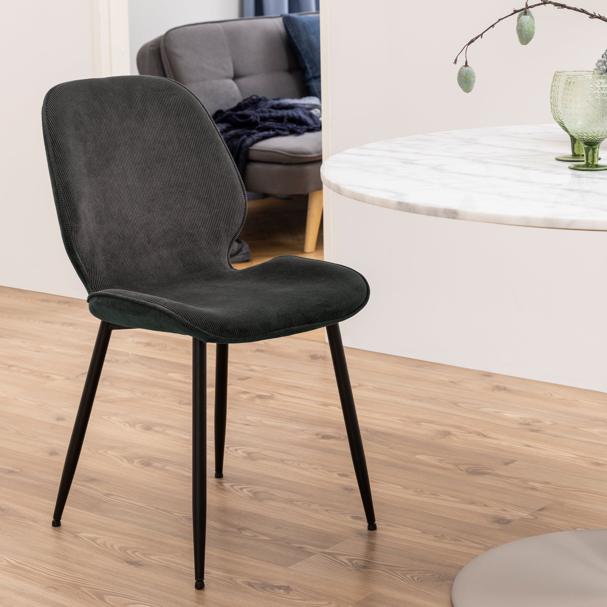 Cote | Furniture Femke Dining Chairs - Anthracite (Set of 4) Femke, Dining Chairs 90A0000092611