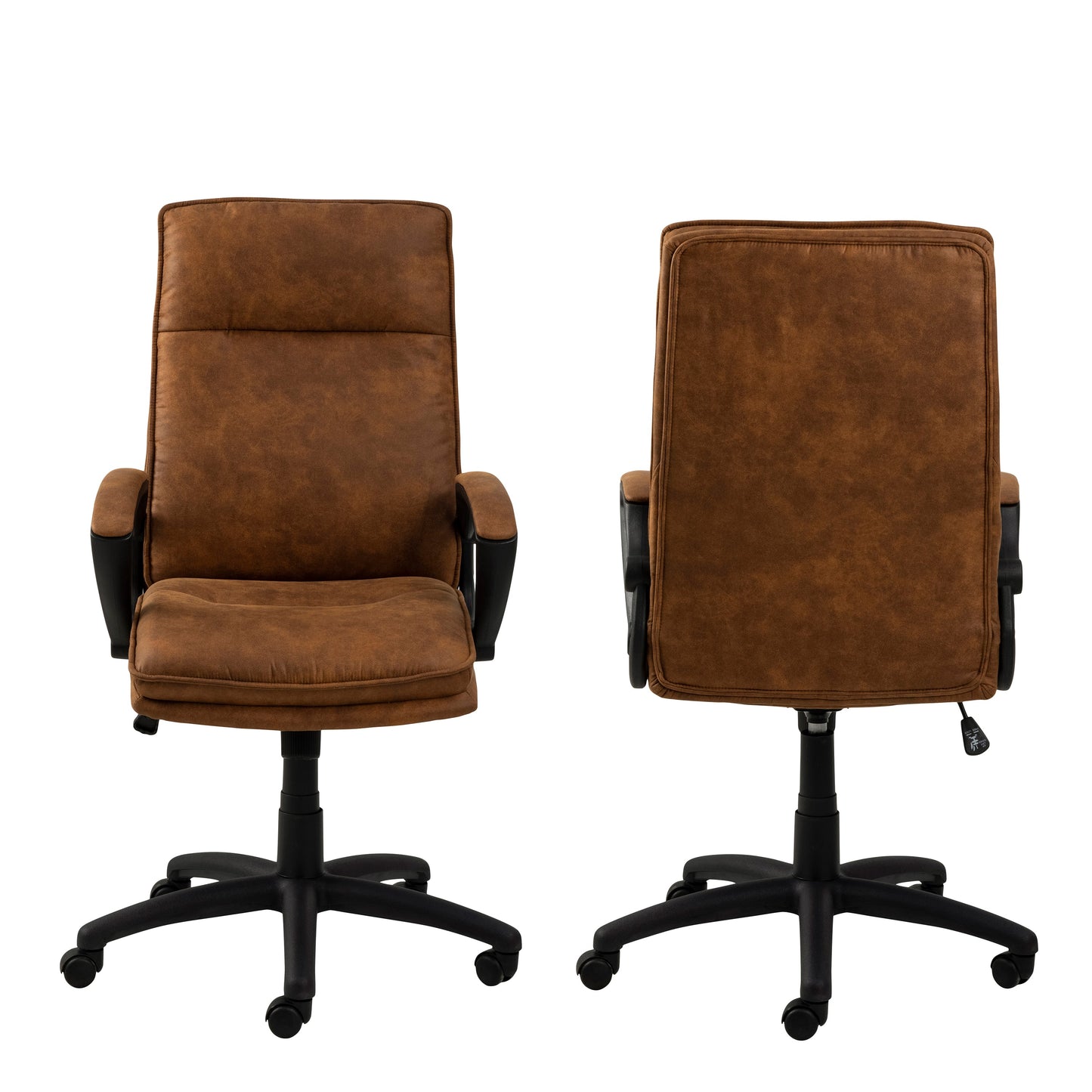 Cote | Furniture Brad Swivel Office/Desk Chair with Armrest - Brown Brad, Office Chairs 90A0000093563