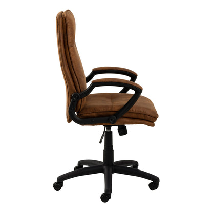 Cote | Furniture Brad Swivel Office/Desk Chair with Armrest - Brown Brad, Office Chairs 90A0000093563