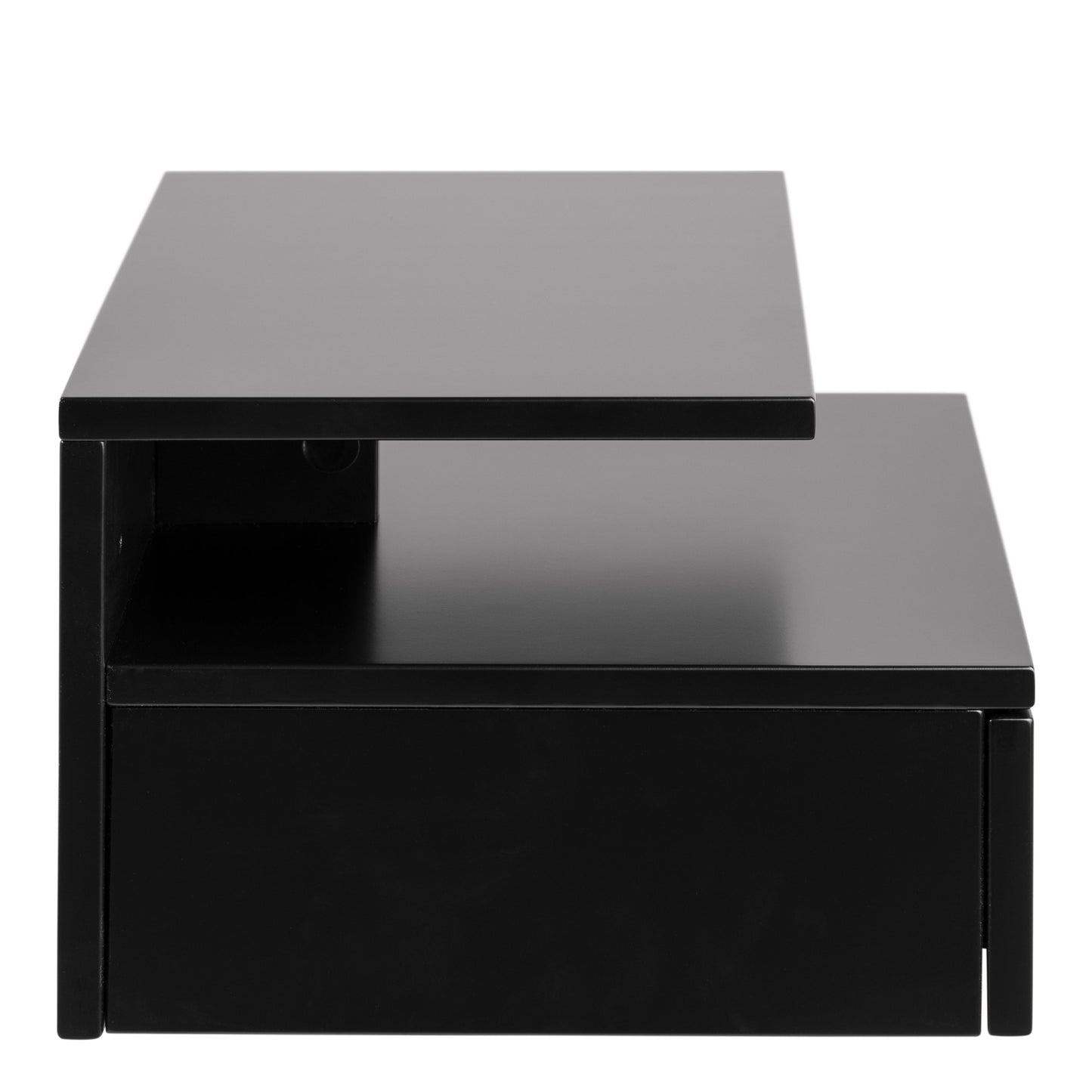 Cote | Furniture Ashlan Bedside Table 1 Drawer - Black Ashlan, Bedside Tables 90A0000093762