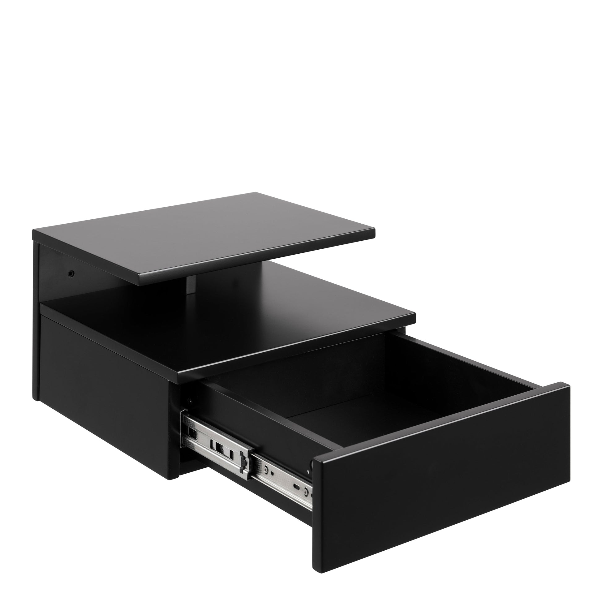 Cote | Furniture Ashlan Bedside Table 1 Drawer - Black Ashlan, Bedside Tables 90A0000093762