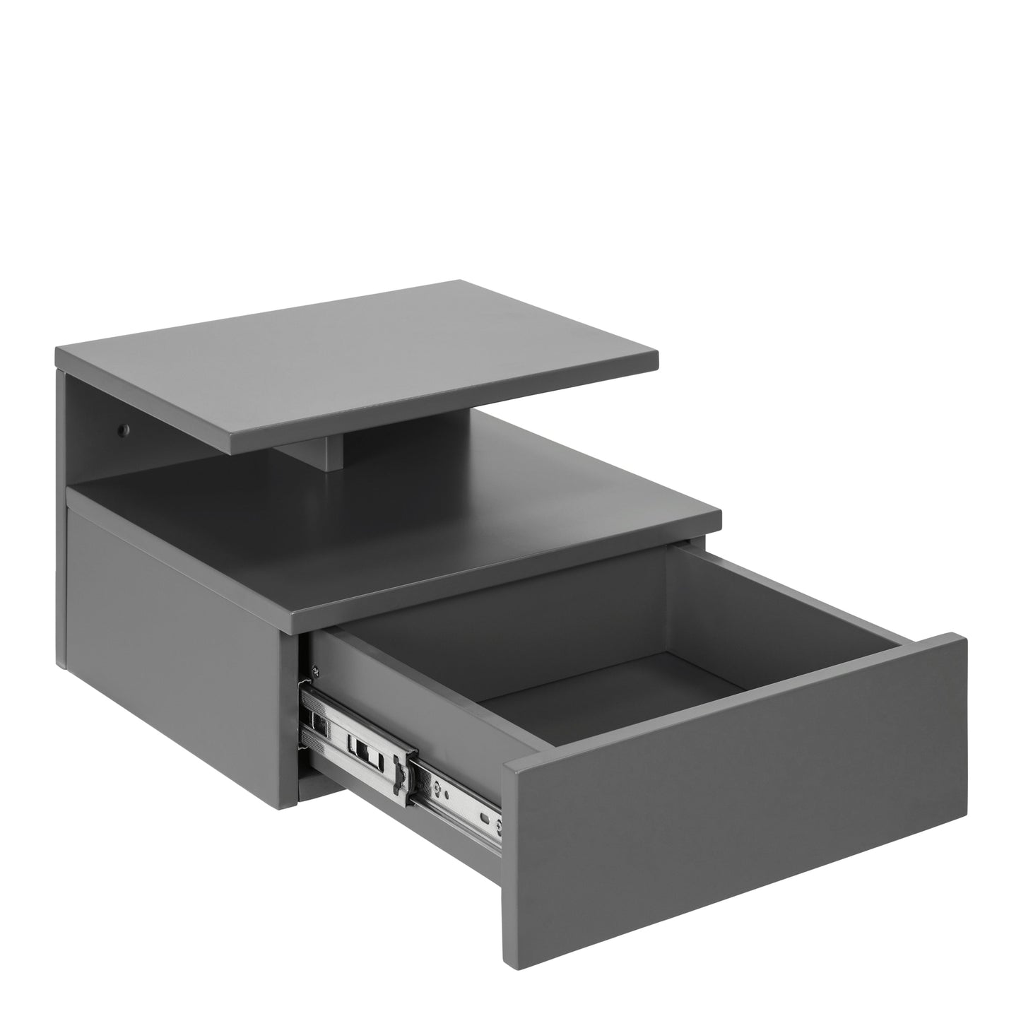 Cote | Furniture Ashlan Bedside Table 1 Drawer - Grey Ashlan, Bedside Tables 90A0000093763