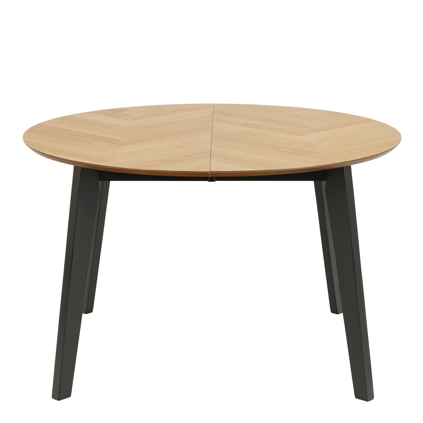 Cote | Furniture Georgetown 4-6 Seater Extendable Dining Table Round - Oak & Black Georgetown, Dining Tables 90A0000093842