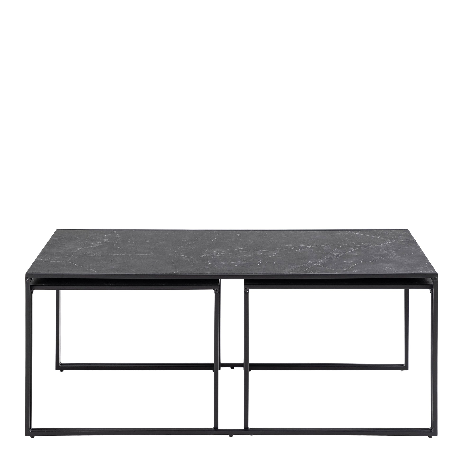 Cote | Furniture Infinity Coffee Table, Square Setin - Black (Set of 3) Infinity, Coffee Tables 90A0000094033