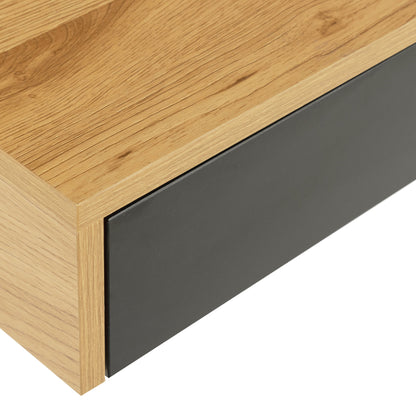 Cote | Furniture Reece Desk, 1 Drawers - Oak & Black Reece, Dressing Tables & Desks 90A0000094415