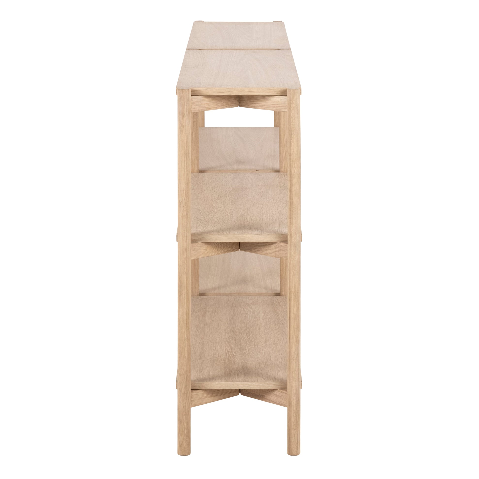 Cote | Furniture Braidwood Bookcase, Low with 4 Shelves - White Braidwood, Bookcases 90A0000095373