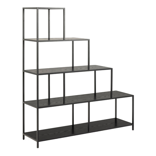 Cote | Furniture Seaford Bookcase, 4 Shelves - Black Seaford, Bookcases 90A0000095658