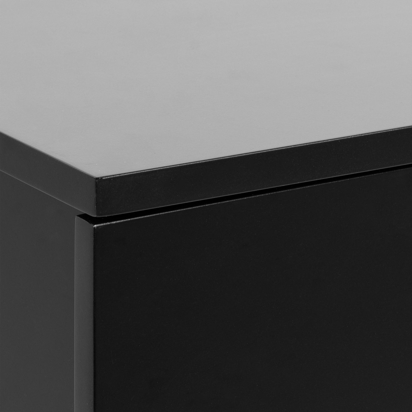 Cote | Furniture Avignon Bedside Table, Square with 1 Drawer - Black Avignon, Bedside Tables 90A0000095761