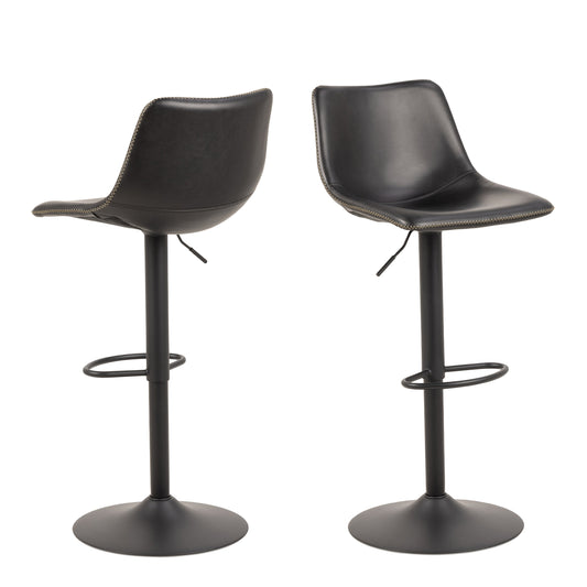 Cote | Furniture Oregon Bar Stool - Black (1x Stool) I_Oregon, Bar Stools 90A0000096089