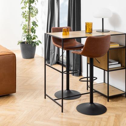 Cote | Furniture Oregon Bar Stool - Brown (1x Stool) I_Oregon, Bar Stools 90A0000096090