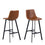 Oregon Bar Chairs - Brown (Set of 2)