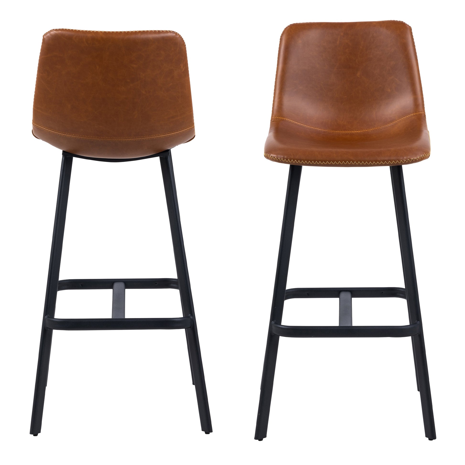 Cote | Furniture Oregon Bar Chairs - Brown (Set of 2) I_Oregon, Bar Stools 90A0000096091