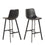 Oregon Bar Chairs - Black (Set of 2)