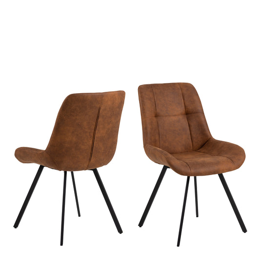 Cote | Furniture Waylor Dining Chairs - Brown (Set of 2) Waylor, Dining Chairs 90A0000096119