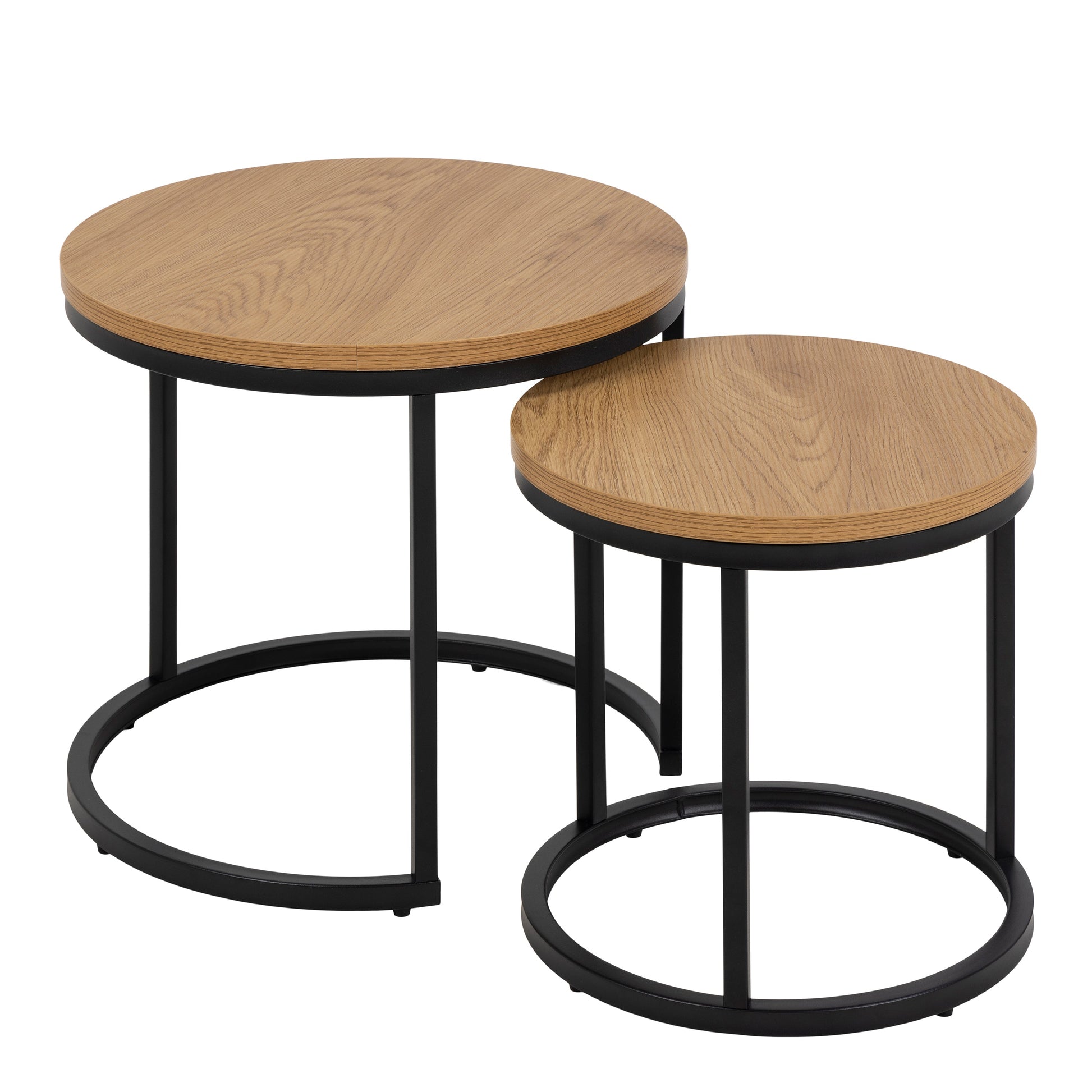 Cote | Furniture Spiro Nest of Tables, Round - Oak Spiro, Nest of Tables 90A0000096285