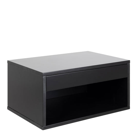 Cote | Furniture Cholet Bedside Table Square, 1 Drawer - Black Cholet, Bedside Tables 90A0000096291