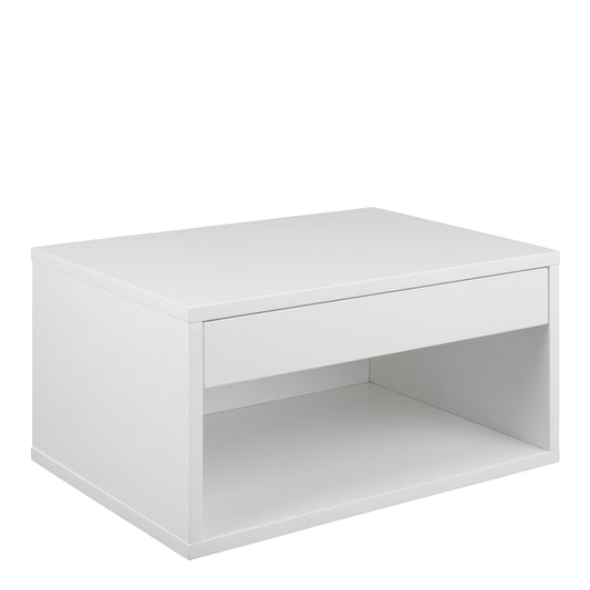 Cote | Furniture Cholet Bedside Table Square, 1 Drawer - White Cholet, Bedside Tables 90A0000096292