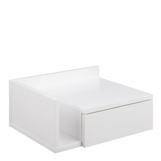 Cote | Furniture Avignon Square Bedside Table with 1 Drawer & Small Shelf - White Avignon, Bedside Tables 90A0000096372