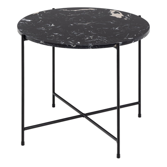 Cote | Furniture Avila Side Table 52x40cm - Black Polished Marble Stone  Avila, Side Tables 90A0000096735