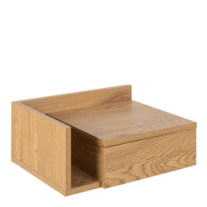 Cote | Furniture Ashlan Sqaure Bedside Table 1 Drawer - Oak Ashlan, Bedside Tables 90A0000097672