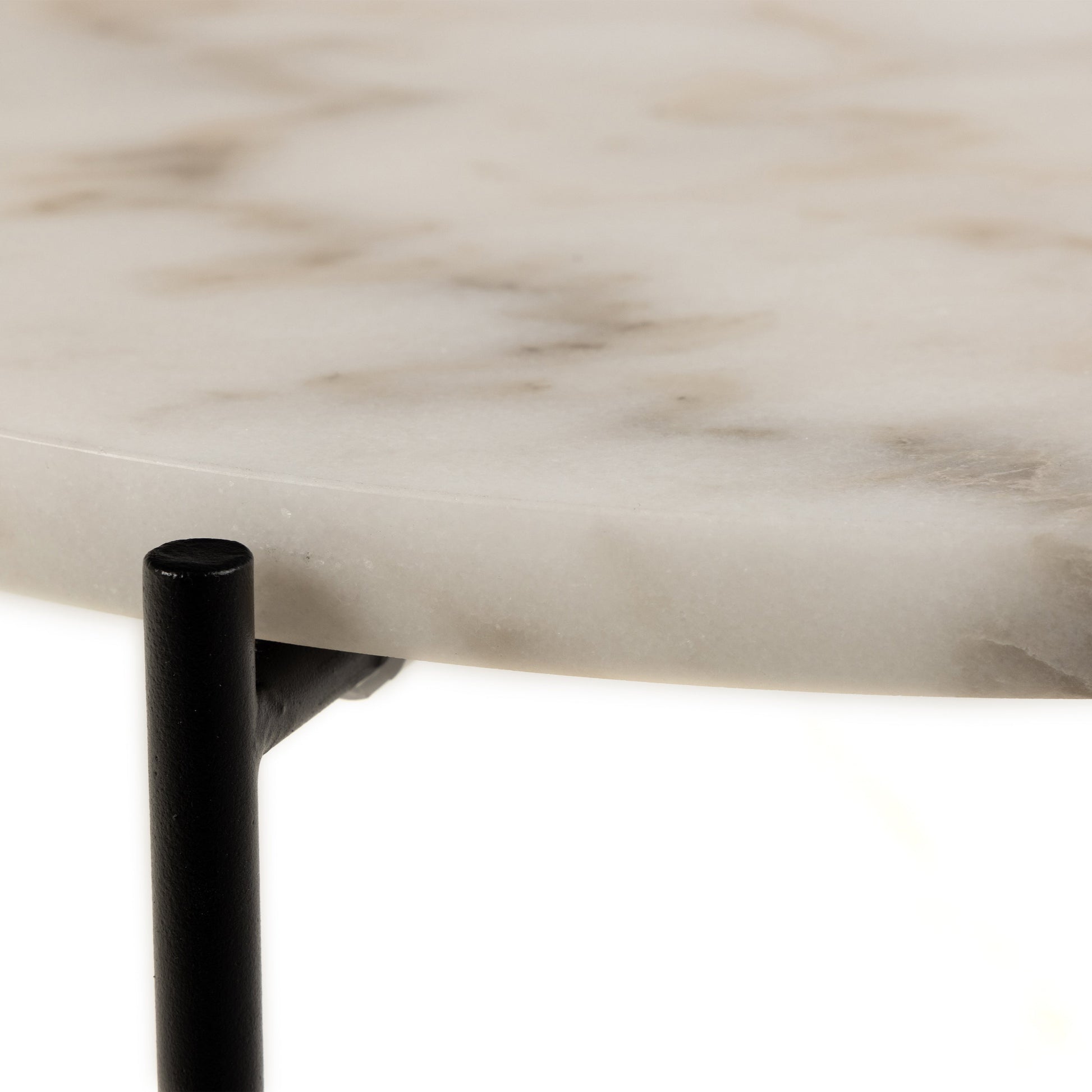 Cote | Furniture Avila Side Table 42x45cm - White Marble Top  Avila, Side Tables 90A0000097859