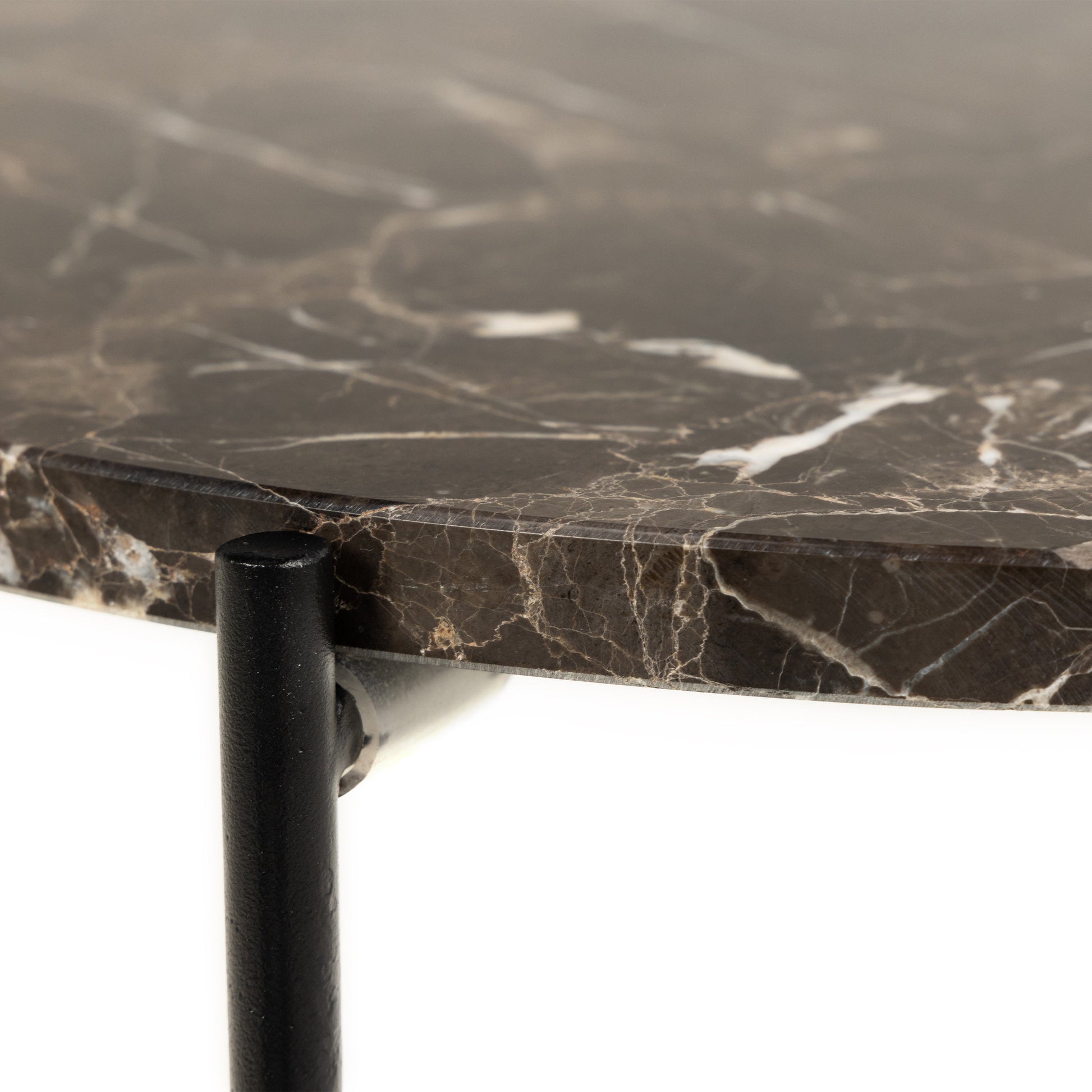 Cote | Furniture Avila Side Table 42x45cm - Brown Marble Top  Avila, Side Tables 90A0000097860