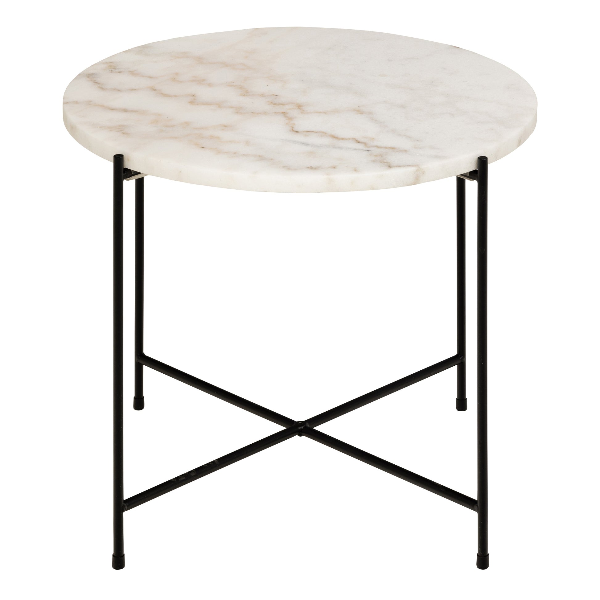 Cote | Furniture Avila Side Table 52x40cm - White Marble Top  Avila, Side Tables 90A0000097861