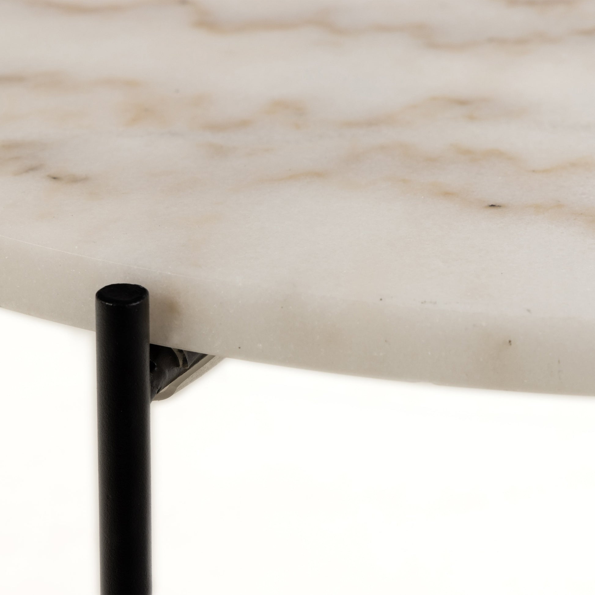 Cote | Furniture Avila Side Table 52x40cm - White Marble Top  Avila, Side Tables 90A0000097861