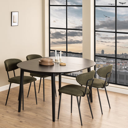 Cote | Furniture Montreux 4 Seater Dining Table, Round - Black Montreux, Dining Tables 90A0000098600