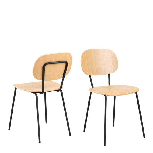 Cote | Furniture Amira Dining Chairs - Oak (Set of 2) Amira, Dining Chairs 90A0000098855