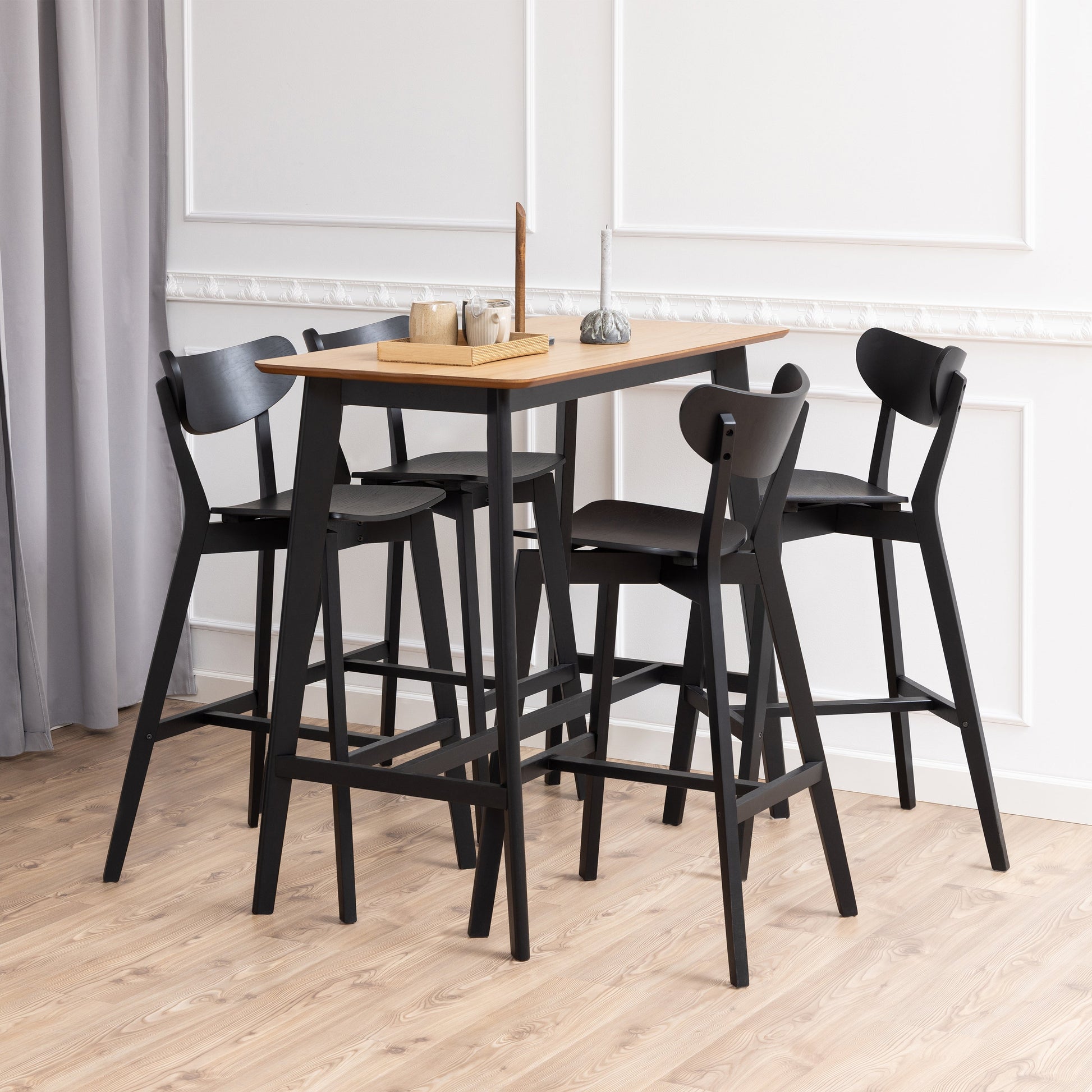 Cote | Furniture Roxby Bar Stools Black (Set of 2) Roxby,  Bar Stools 90A0000099436