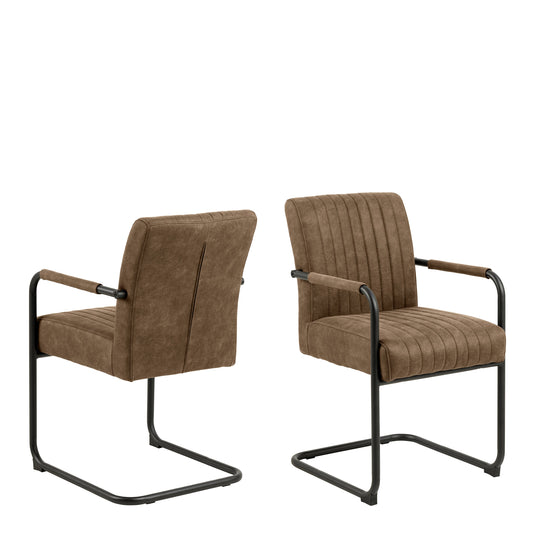 Cote | Furniture Adele Dining Chairs - Brown (Set of 2) Adele, Dining Chairs 90A0000099556