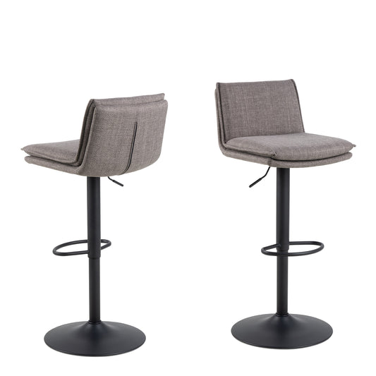 Cote | Furniture Flynn Bar Stool - Light Grey-Brown (1x Stool) Flynn, Bar Stools 90A0000099698