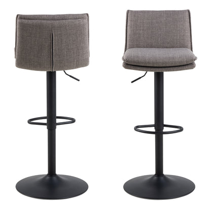 Cote | Furniture Flynn Bar Stool - Light Grey-Brown (1x Stool) Flynn, Bar Stools 90A0000099698