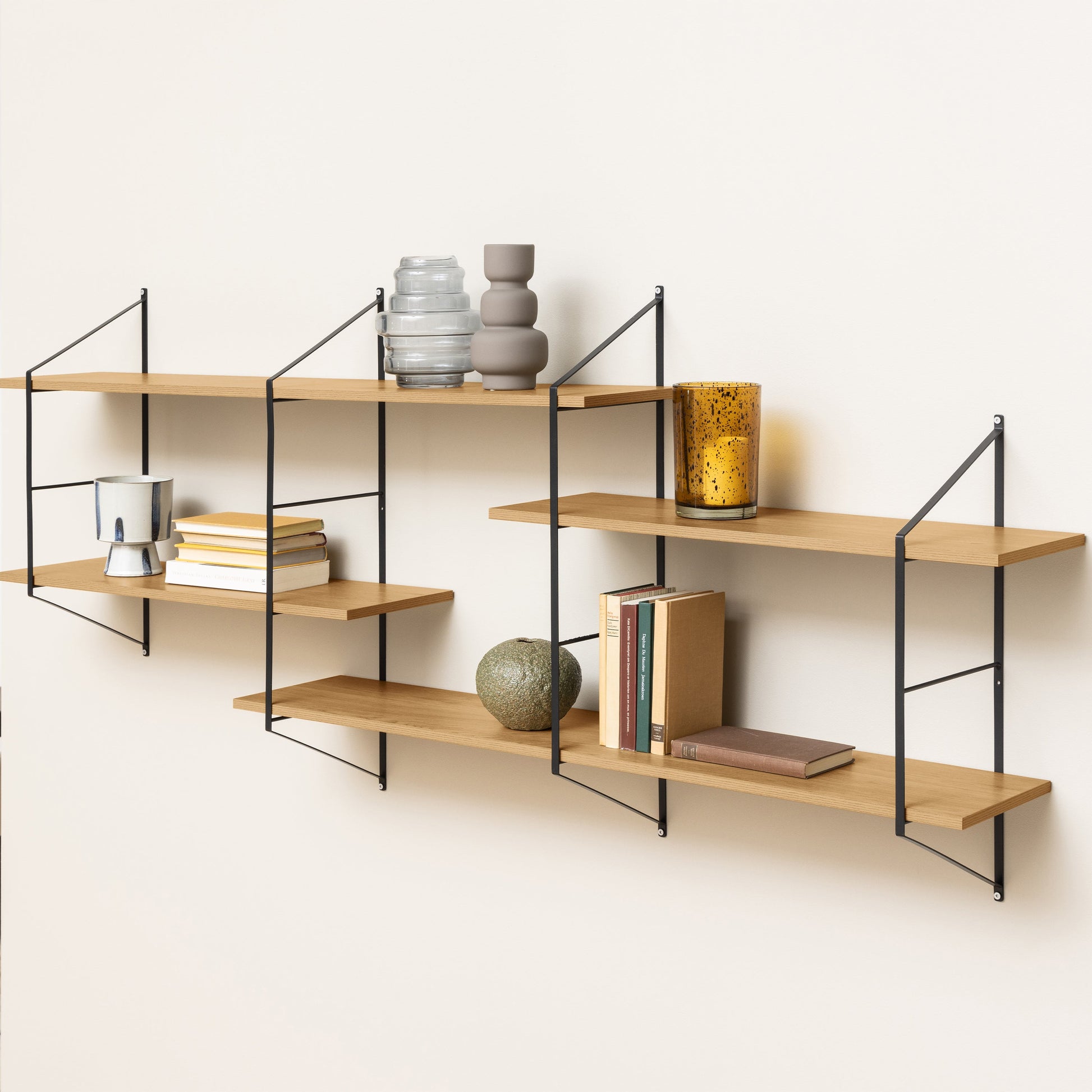 Cote | Furniture Belfast Wall Unit with 4 Shelves - Oak Belfast, Shelving 90A0000100308