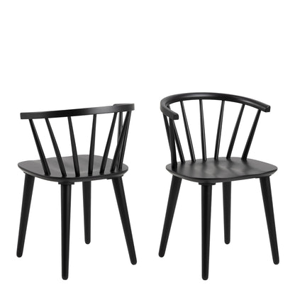 Ida Dining Chair (Set of 2) - Black