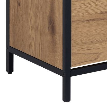 Cote | Furniture Seaford Shoe Storage - Black & Oak Seaford, Shoe Storage 90A0000100315