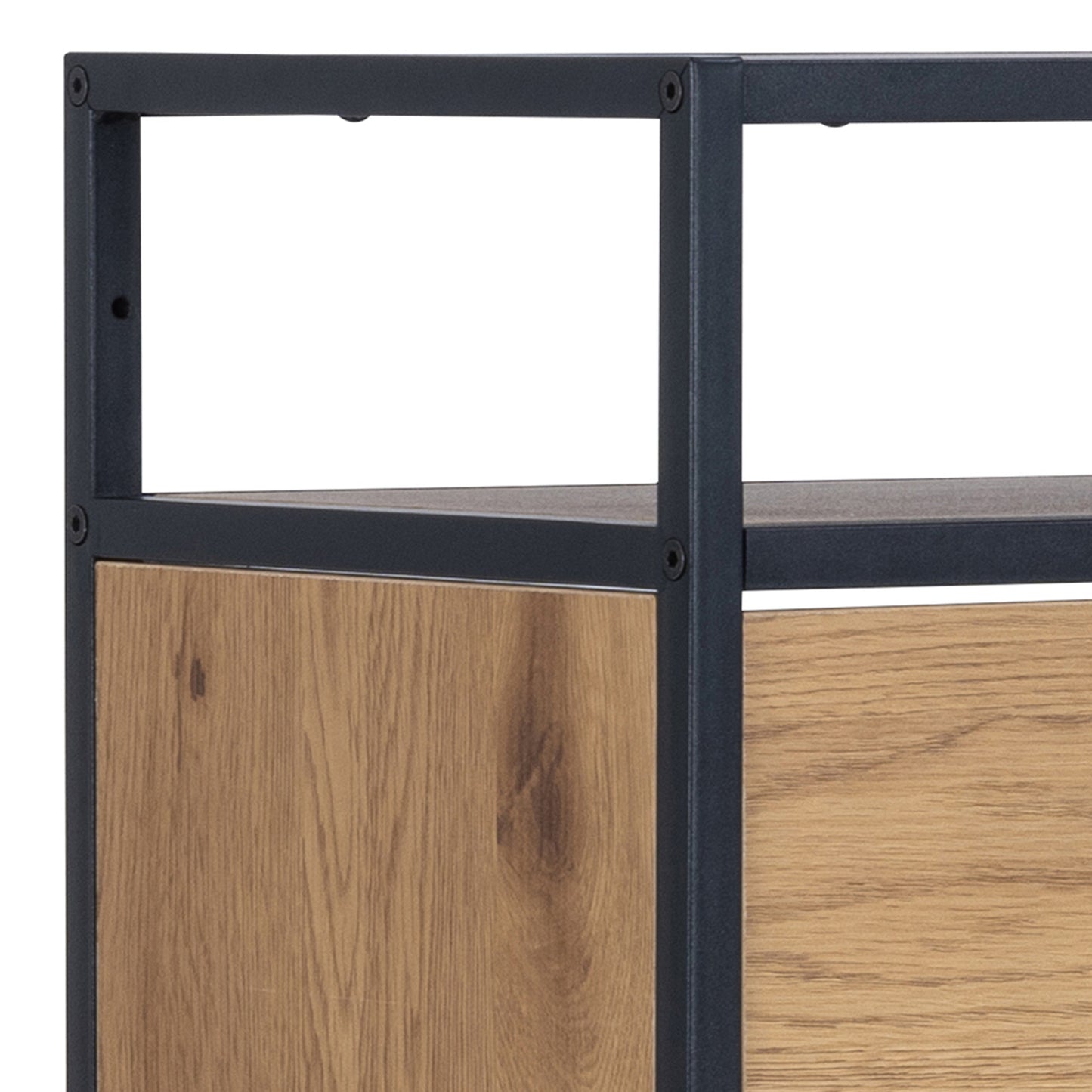 Cote | Furniture Seaford Shoe Storage - Black & Oak Seaford, Shoe Storage 90A0000100315