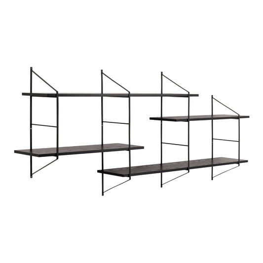 Cote Furniture |  Belfast Wall Unit with 4 shelves - Black Belfast, Shelving 90A0000100860