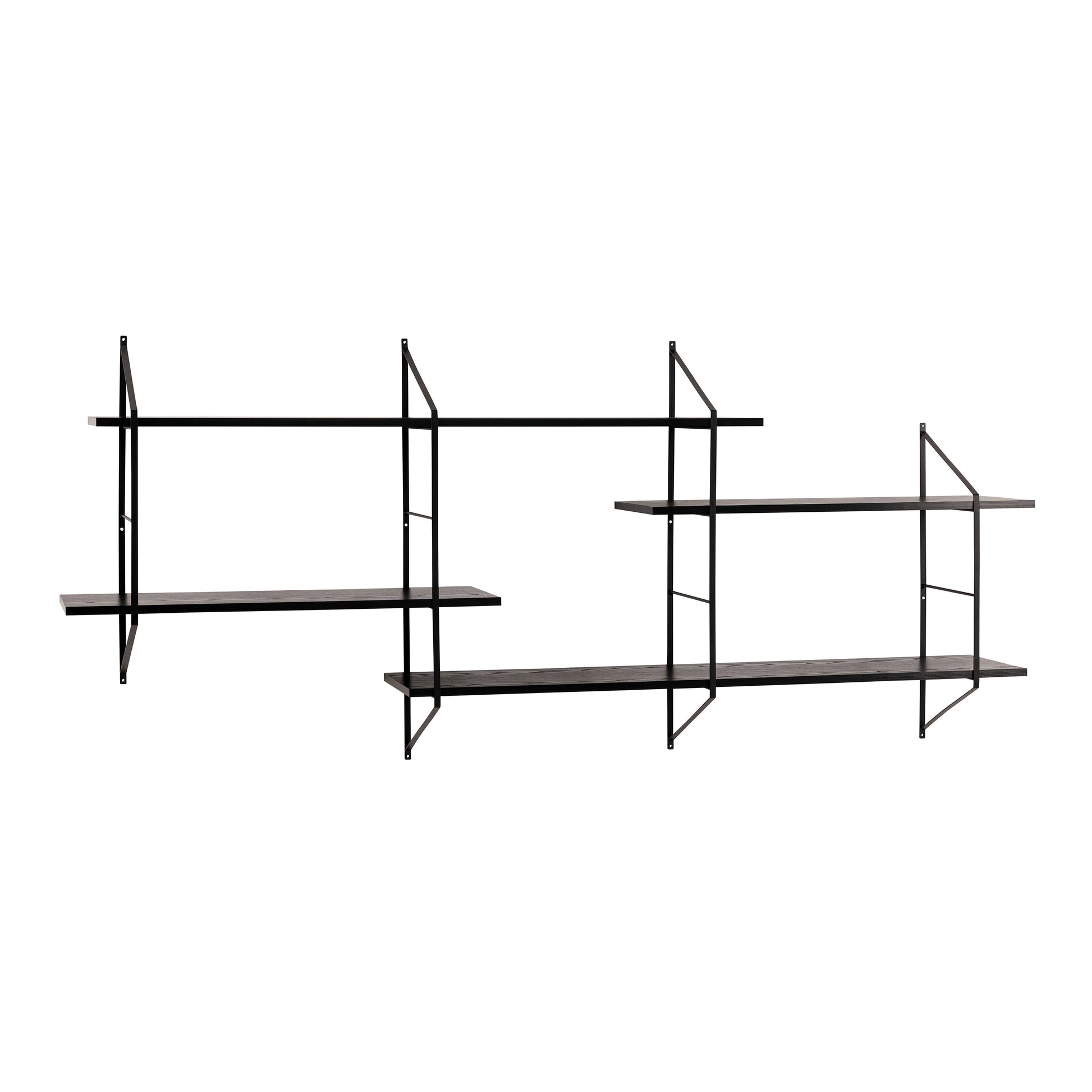 Cote | Furniture Belfast Wall Unit with 4 shelves - Black Belfast, Shelving 90A0000100860