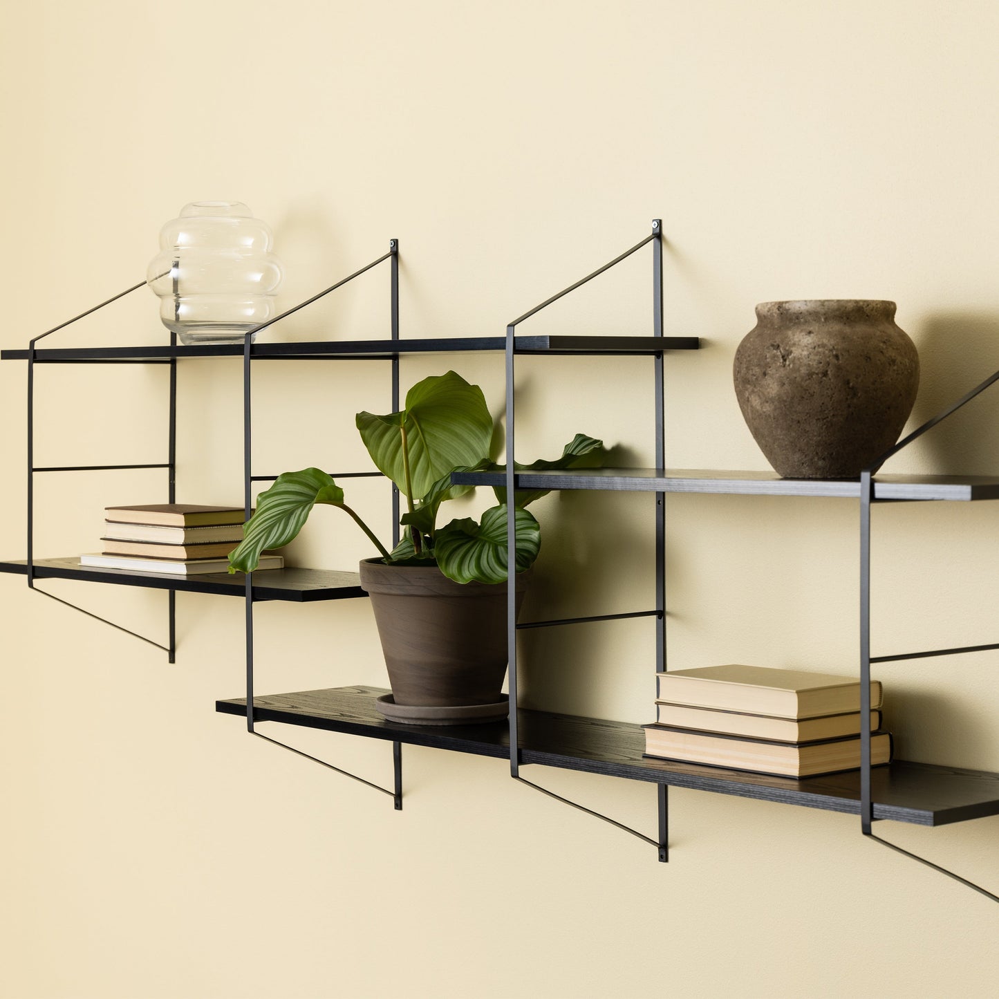 Cote | Furniture Belfast Wall Unit with 4 shelves - Black Belfast, Shelving 90A0000100860